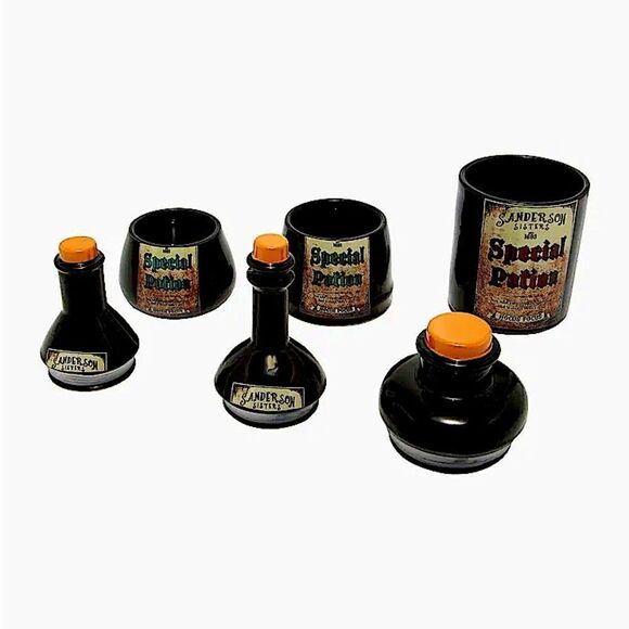 Disney Hocus Pocus Potion Storage Jars Set (3) Collectible - Picture 4 of 8